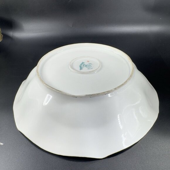 Royal Rudolstadt Prussia Porcelain Hand Painted Serving Dish Bowl Antique Marked - Picture 14 of 16